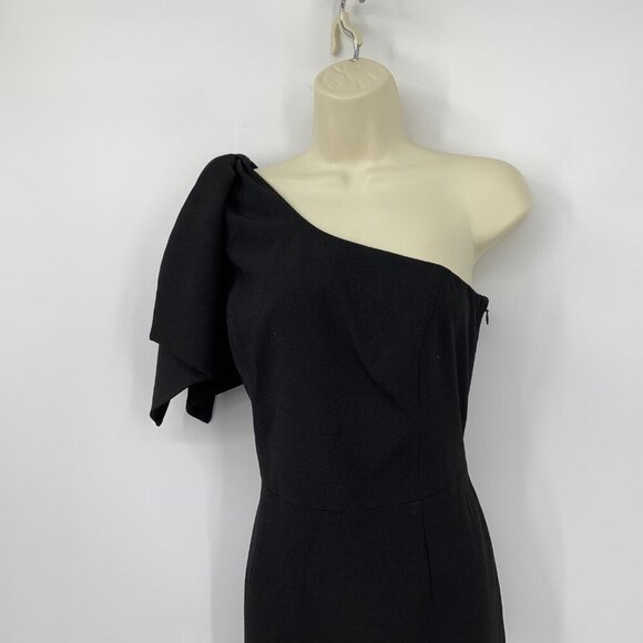 Dress the Population Tiffany one shoulder midi Black bow dress new X-Large XL - Picture 3 of 5